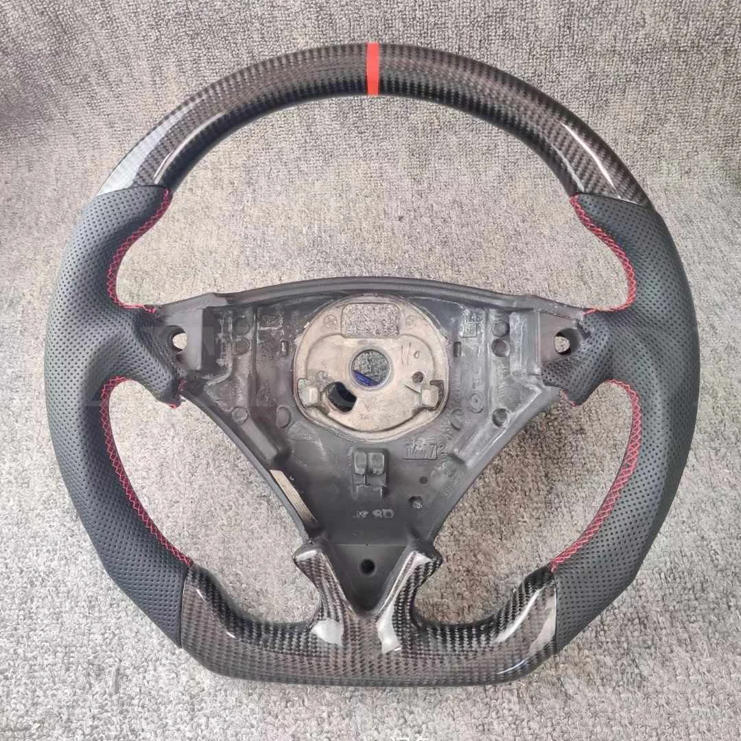 Customized Steering Wheel For Porsche Cayenne Turbo GTS 100% Carbon Fiber Leather