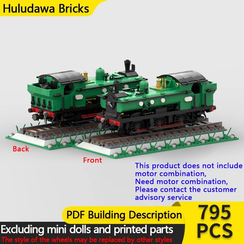 

City Car Model MOC Building Bricks 57xx Class Steam Locomotive Modular Technology Children Holiday Gifts Assemble Toys Suit