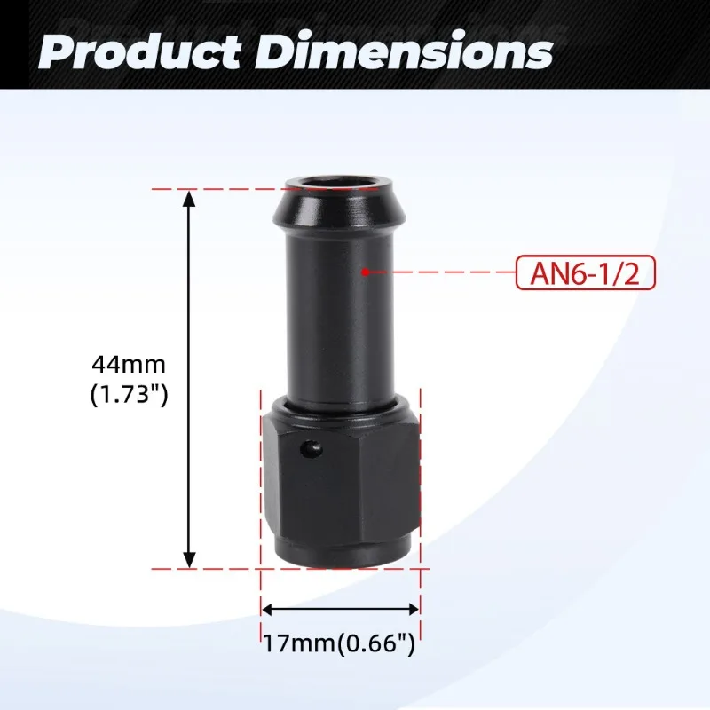 Automotive Modification Oil Cooling Connector AN6 Female Internal Thread 90-Degree Inverted Hanging Oil Pipe Adapter