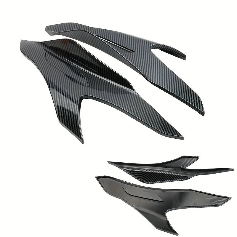 

Передний обтекатель из углеродного волокна для мотоцикла, аэродинамические крылышки, комплект динамических крыльев, аэродинамические крылышки из углеродного волокна
