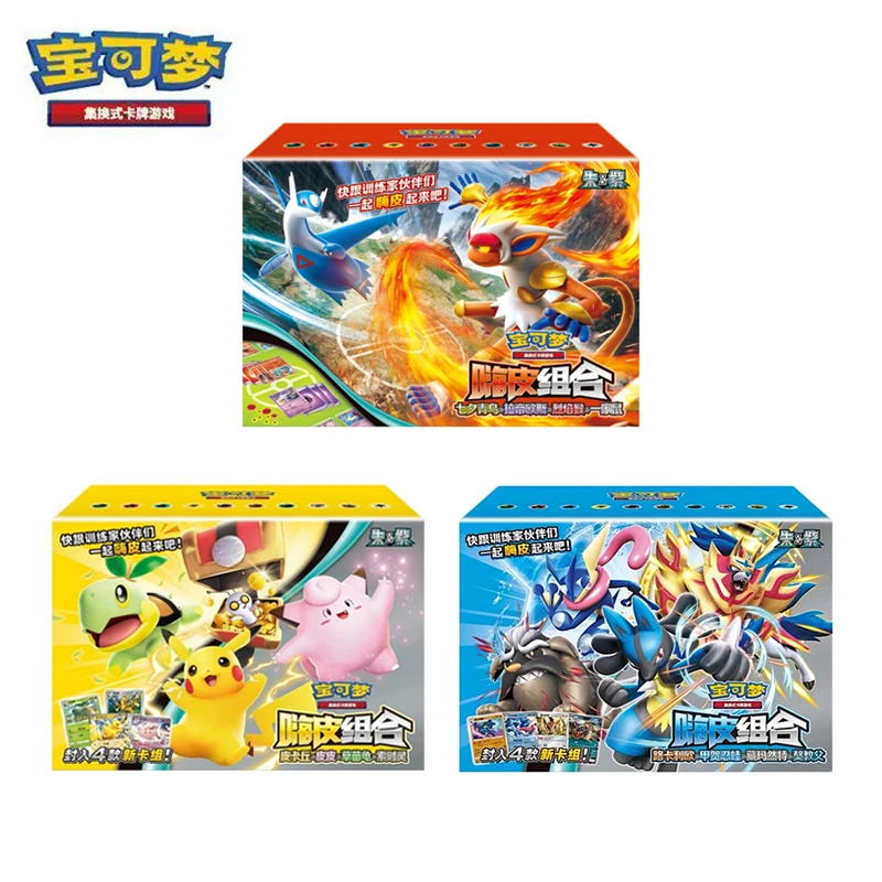 Tarjetas originales de Pokemon Trading PTCG, combinación de Hi Pi escarlata y violeta Vol1 2 3, combinación china, tarjeta de intercambio de colección rara