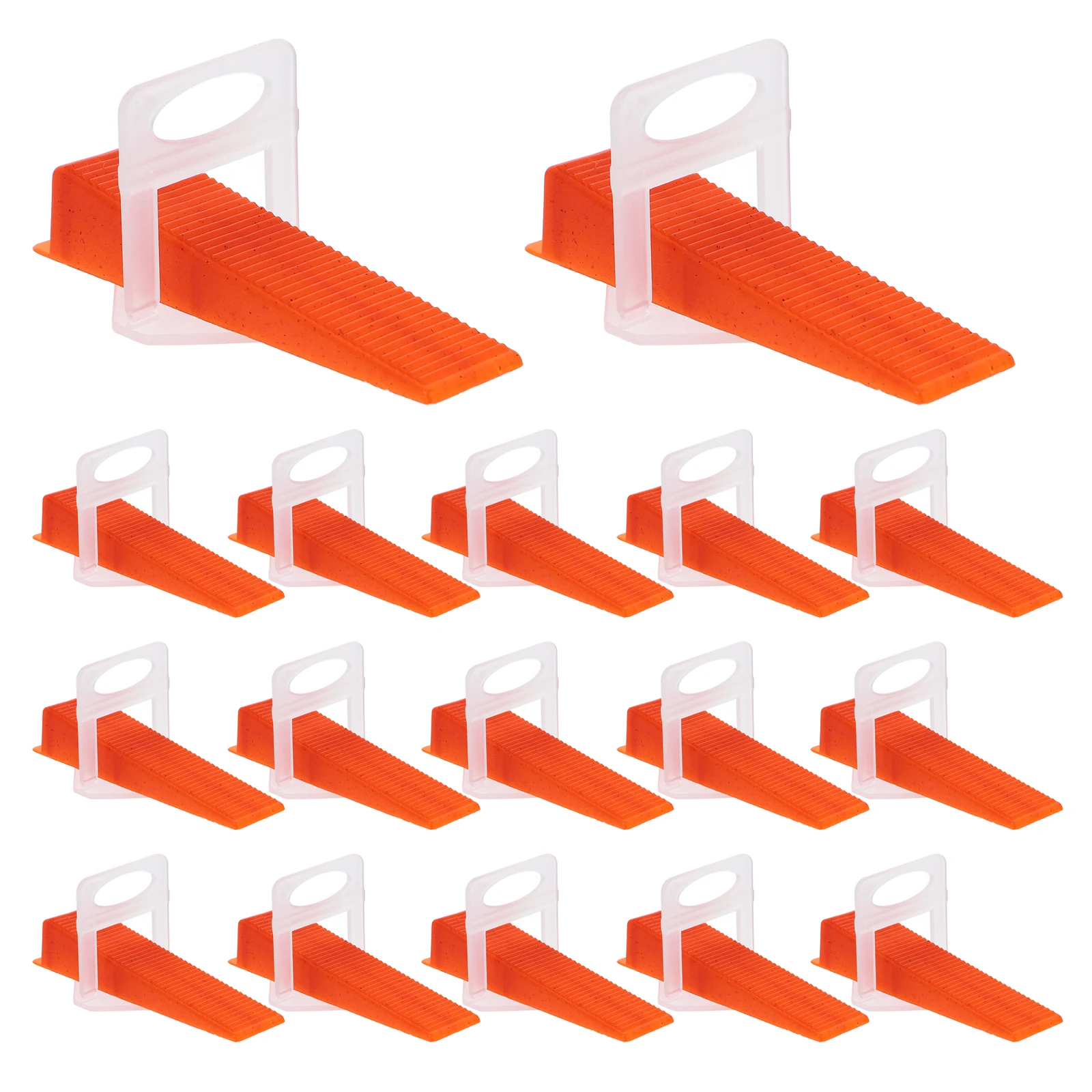 

200pcs Tile Leveling Clips Wedges Wall Floor Tile Spacers Reusable Durable Pp Material For Marble Porcelain Small Tiles Tiling
