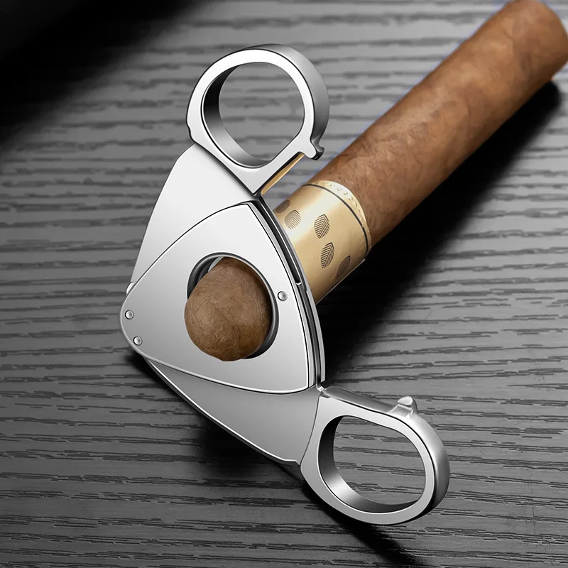 

Резак для сигар с быстрой блокировкой — работа одной рукой, прочные лезвия из нержавеющей стали