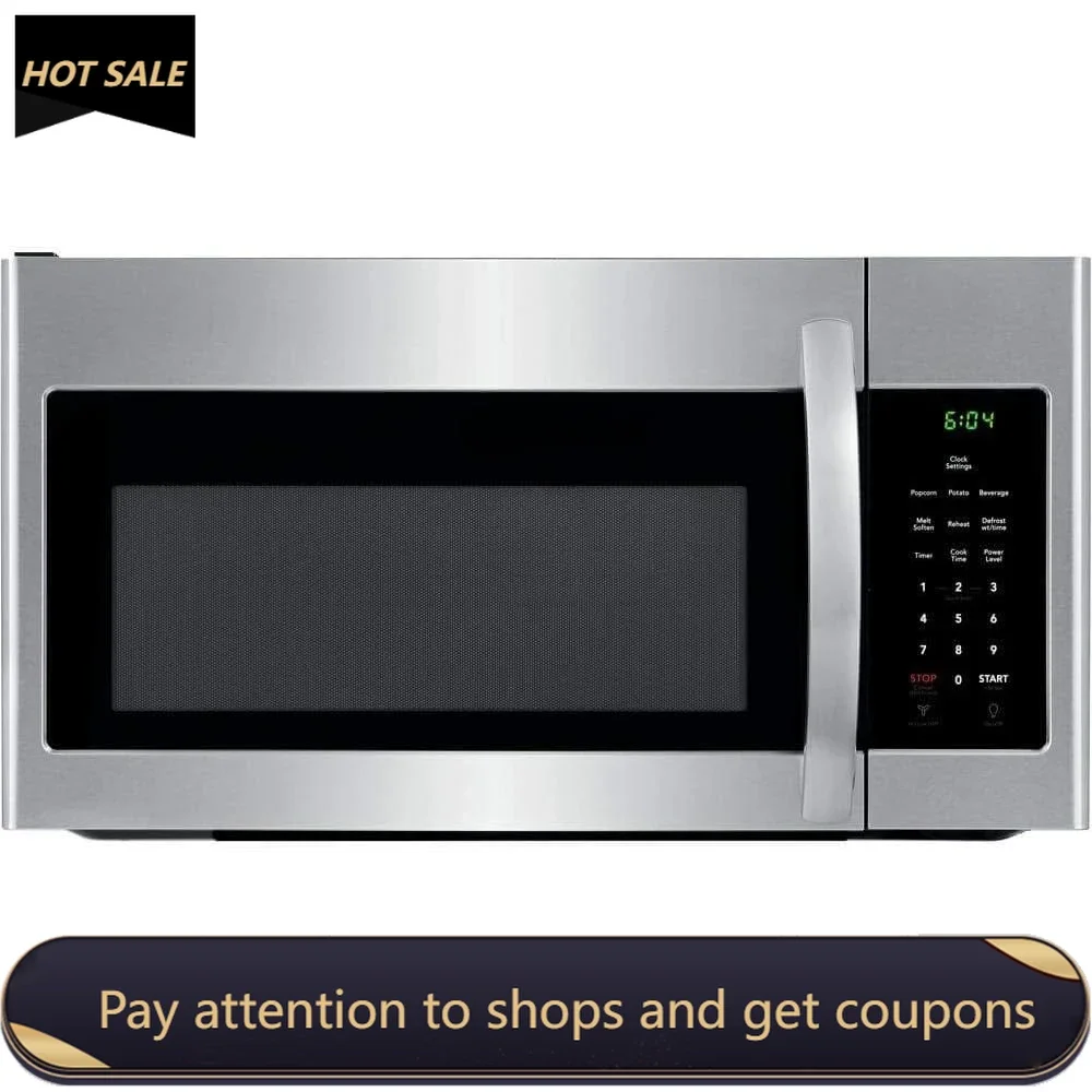 

30" Stainless Steel Over The Range Microwave with 1.8 cu. ft. Capacity, 1000 Cooking Watts, Child Lock and 300 CFM