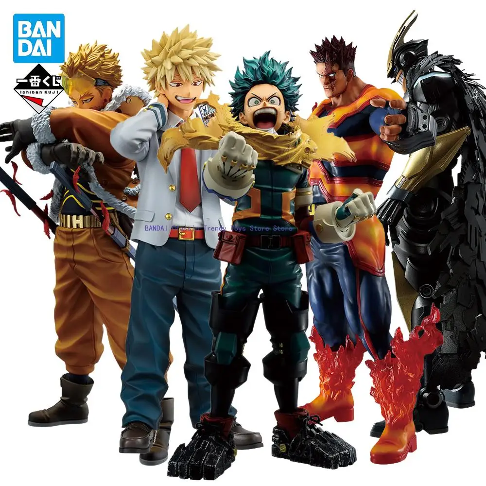 

Original Bandai Ichiban Kuji My Hero Academia Izuku Midoriya Katsuki Bakugo Endeavor Hawks Anime Figures Boxed Brand Model Gift