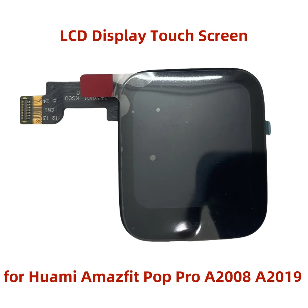 LCD Display Touch Screen for Huami Amazfit Pop Pro A2008 A2019 with Digitizer Full Assembly Watch Screen Display Repair Spare