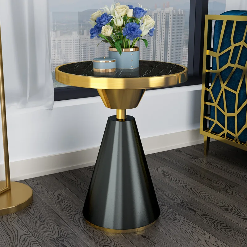 Industrial Luxury Modern Round Stainless Steel Durable Coffee Table Side Table Set Customized Color For Living Room Low Price