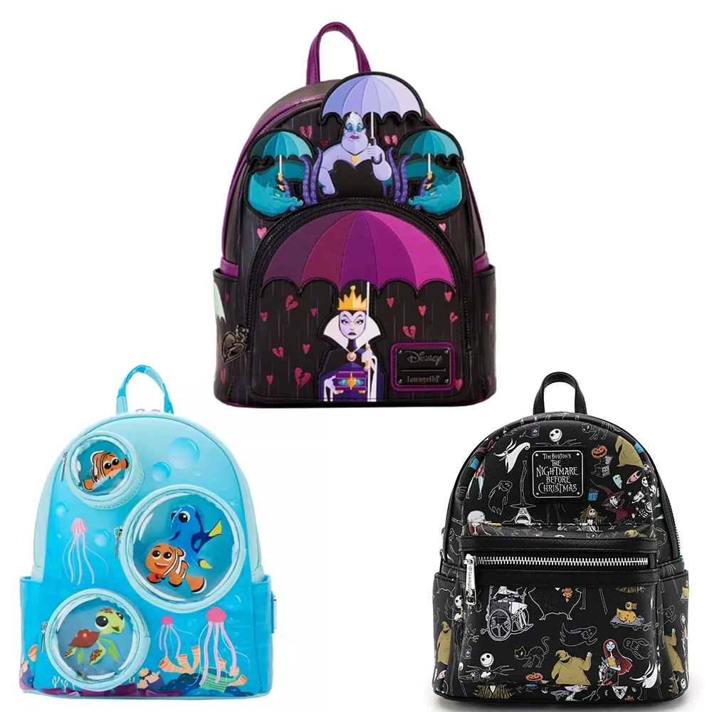 

Stitch Lady Bag Schoolbag Villains Raining Hearts Mini Backpack Umbrella Queen All Over Print Double Strap Shoulder Bag