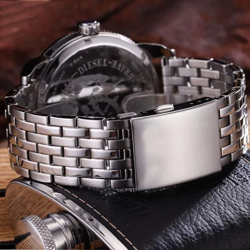 High Quality stainless steel watchband for Diesel DZ7263 DZ7330 DZ4358 watches strap Black silver 22mm 24mm 26mm 28mm 30mm 32mm