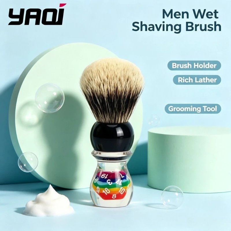 2026-yaqi-プロフェッショナル-26mm-ラッキーダイス-ツーバンド-メンズシェービングブラシホルダー