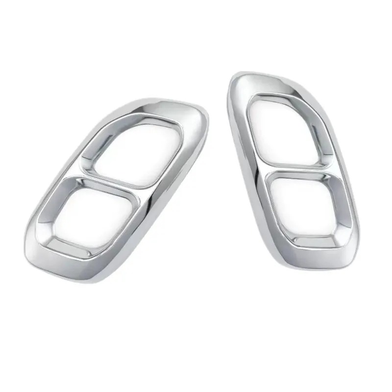 2pcs Car Tail Throat Liner Pipe Exhaust System Cover plastics tailpipe cover For Mercedes Benz GLC GLE GLS W167 W253 2020-2024 - view 2