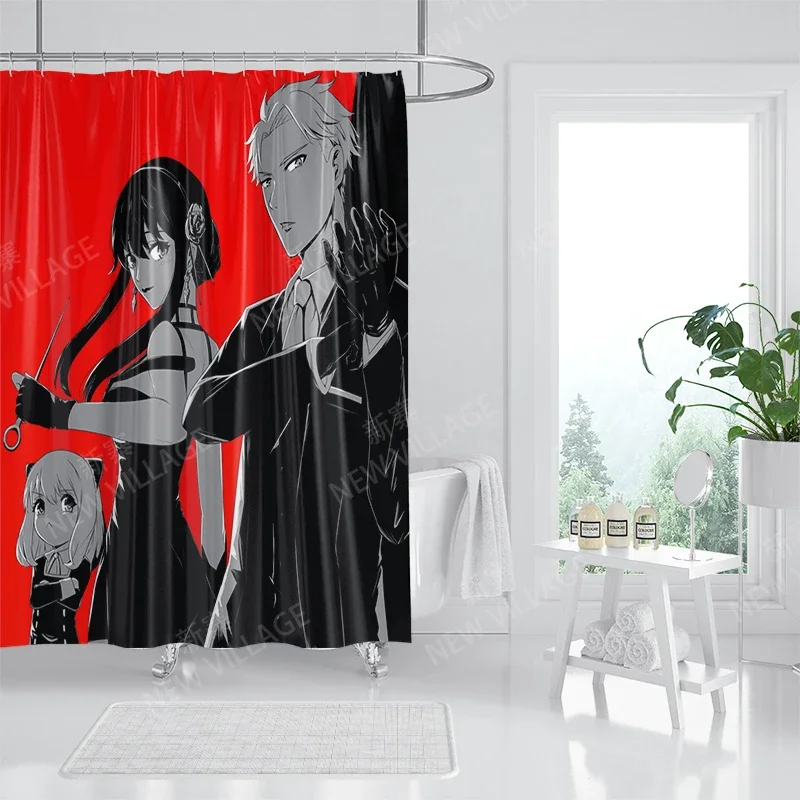 Waterproof fabric shower curtain Bathroom curtain accessories 180x200 Bath curtain for shower 240*200 cartoon cute decor 240x200