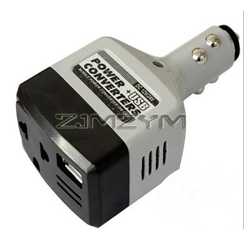 DC 12/24V To AC 220V USB Car Mobile Power Inverter Adapter Auto Car Power Converter Charger