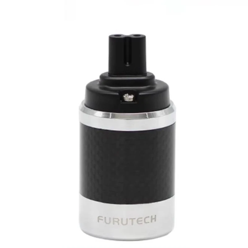 Hifi Audio 1PCS Carbon Fiber Rhodium Plated Figure 8  C7 IEC Female Plug Connector AudioPhile