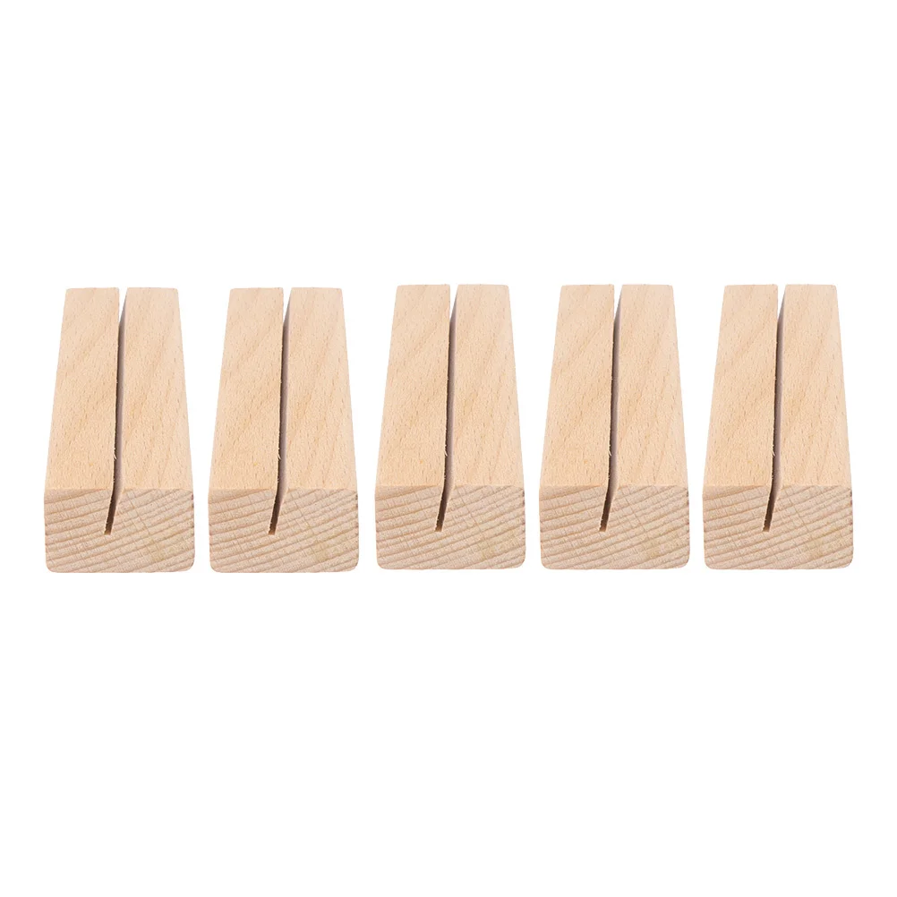

5 Pcs Business Card Holder Desktop for Cards Retro Decor Memorandum Placecard Holders Postcard