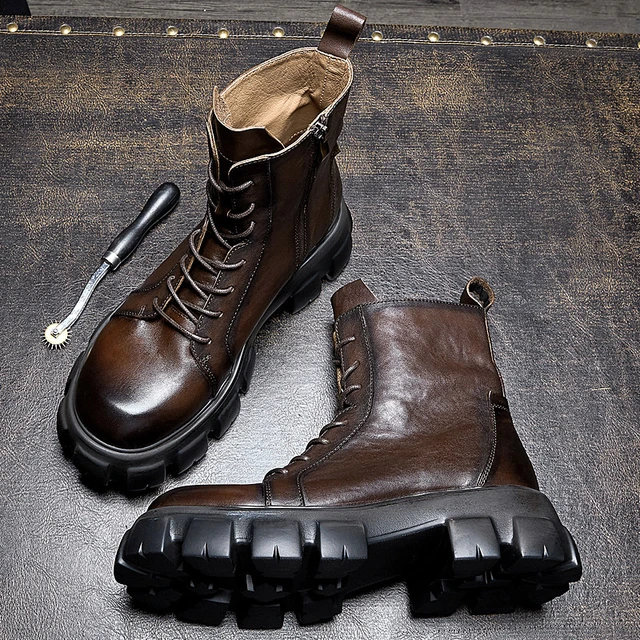 Botas hombre fashion suela gruesa