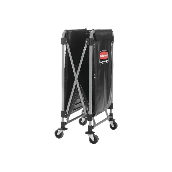 Rubbermaid Commercial Products, Collapsible X Cart Laundy Cart, College Move-In, Transport Supplies and Groceries, Steel