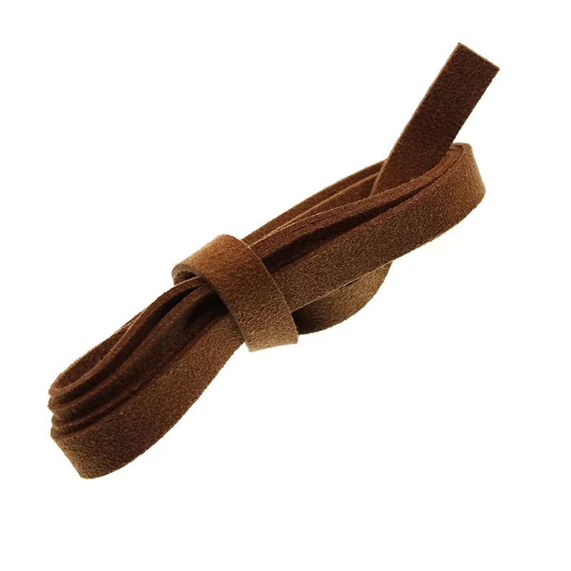 3Meter 8mm Flat Faux Suede Braided Leather Cord Korean Velvet Leather String Rope Handmade For DIY Jewelry Making Supplies