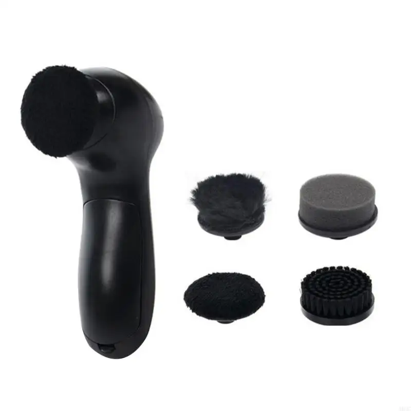 A0NC Máy làm sạch giày điện Bàn chải Bụi Bụi Bụi Bàn chải Polisher Bộ dụng cụ chăm sóc da động cho giày, túi, sofa dễ sử dụng