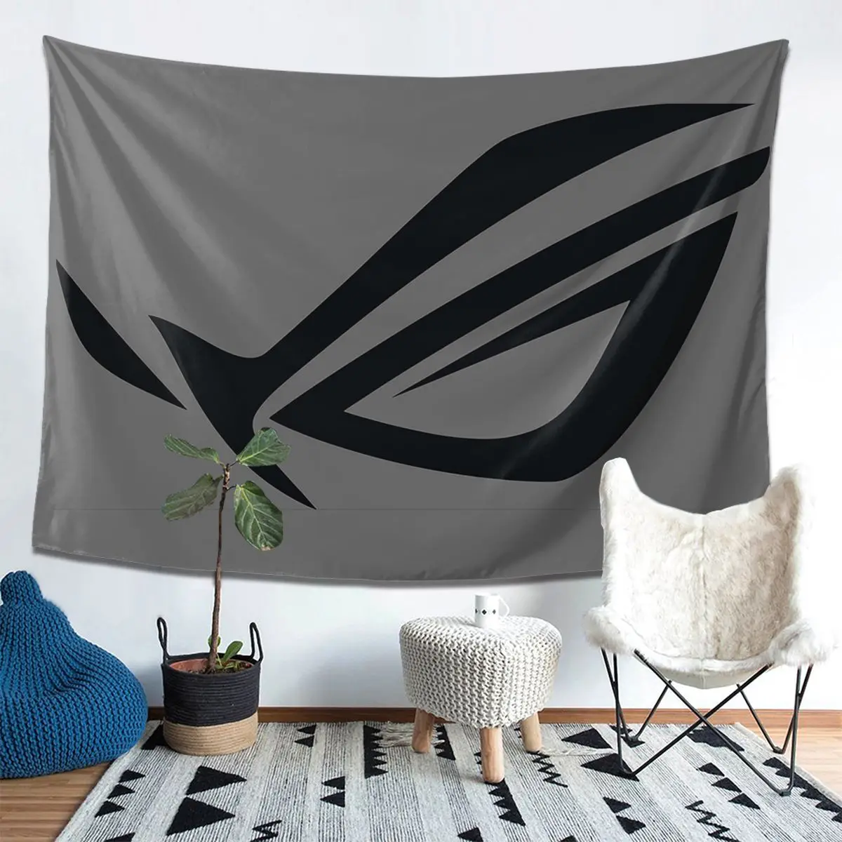 

Rog Logo Hd гобелен Декор художественные эстетические гобелены для гостиной спальни дома настенная ткань настенная подвеска