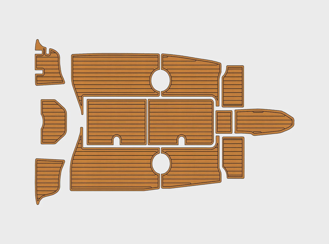 

2010-2014 Sea Ray 185 подвесной спортивный 1/4 "6 мм пена EVA Нескользящий ПВХ тик настил морской коврик пресс для аква ковер морской пола