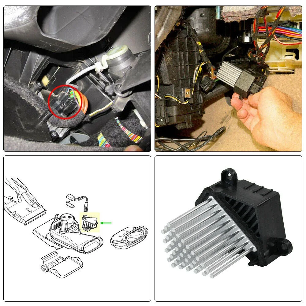 Resistor do motor do ventilador do aquecedor para BMW E46 E39 X5 X3 1997-2006 64116923204 64116929486 64118385549