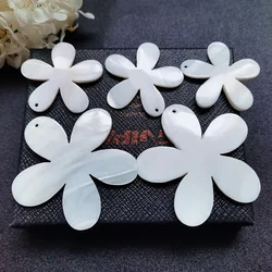 1pc Natural Shell Flower Mother of Pearl for DIY Jewelry Making  Necklace Earrings Car Charms Key Chains Women's Accessories