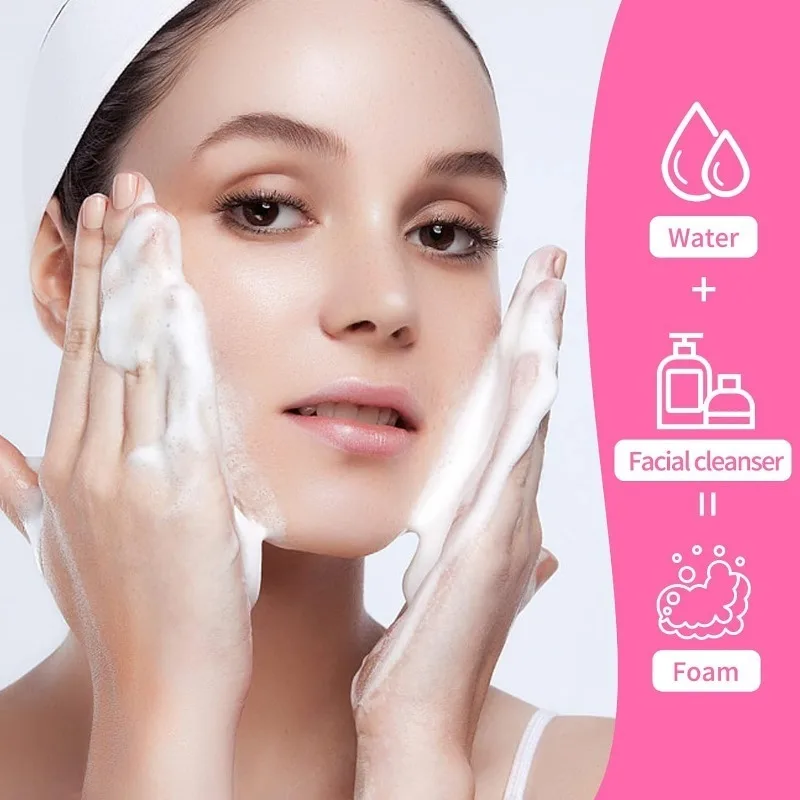 10 Stück 50ml Kunststoff-Pumpflaschen, nachfüllbare Mousse-Gesichtsreiniger-Schaumspenderflaschen, Shampoo-Pumpflaschen, leere Kosmetikbehälter – Detail 4
