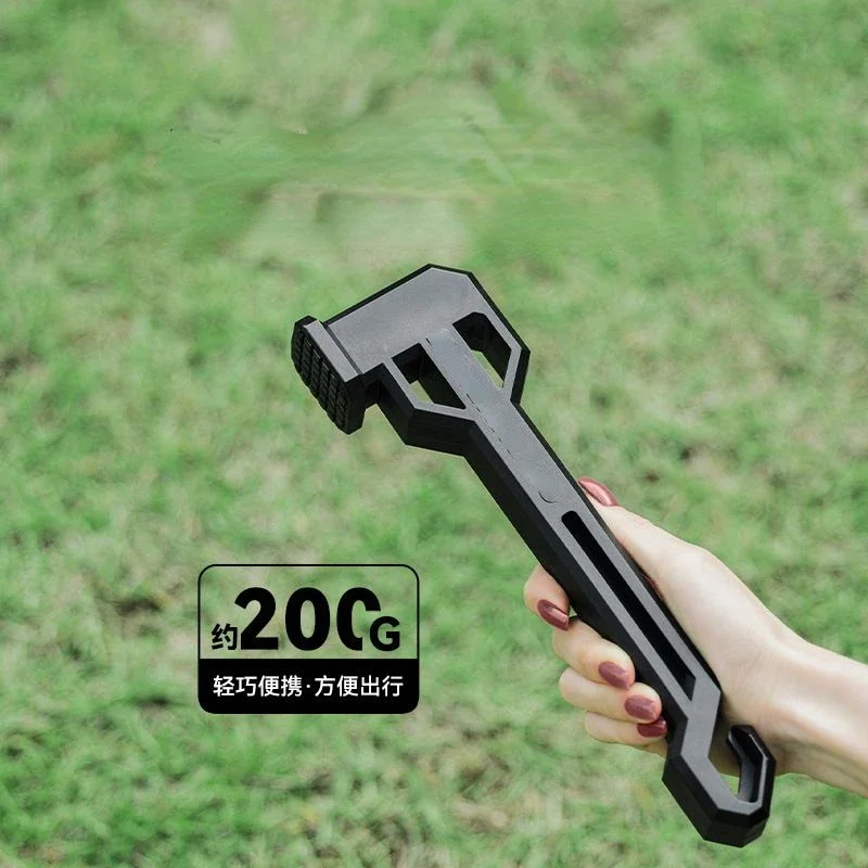 

Outdoor Tent Nail Hammer, Shock-absorbing and Noise Reducing Camping Hammer, Plastic Canopy Hammer, Camping and Hiking Tools