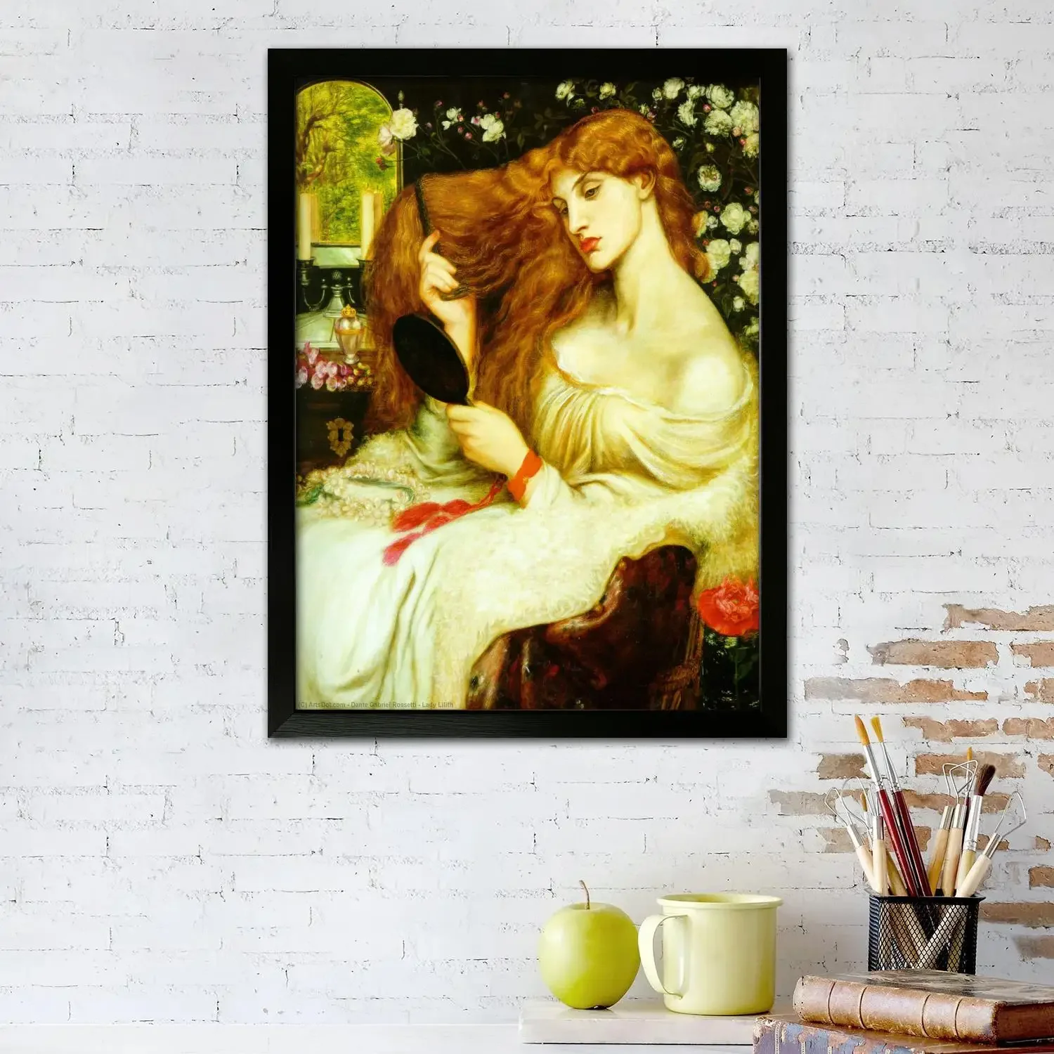 pre-raphaelite Canvas Art Poster and Wall Art Picture Print, Modern Family Bedroom Decor Posters,Decorative painting