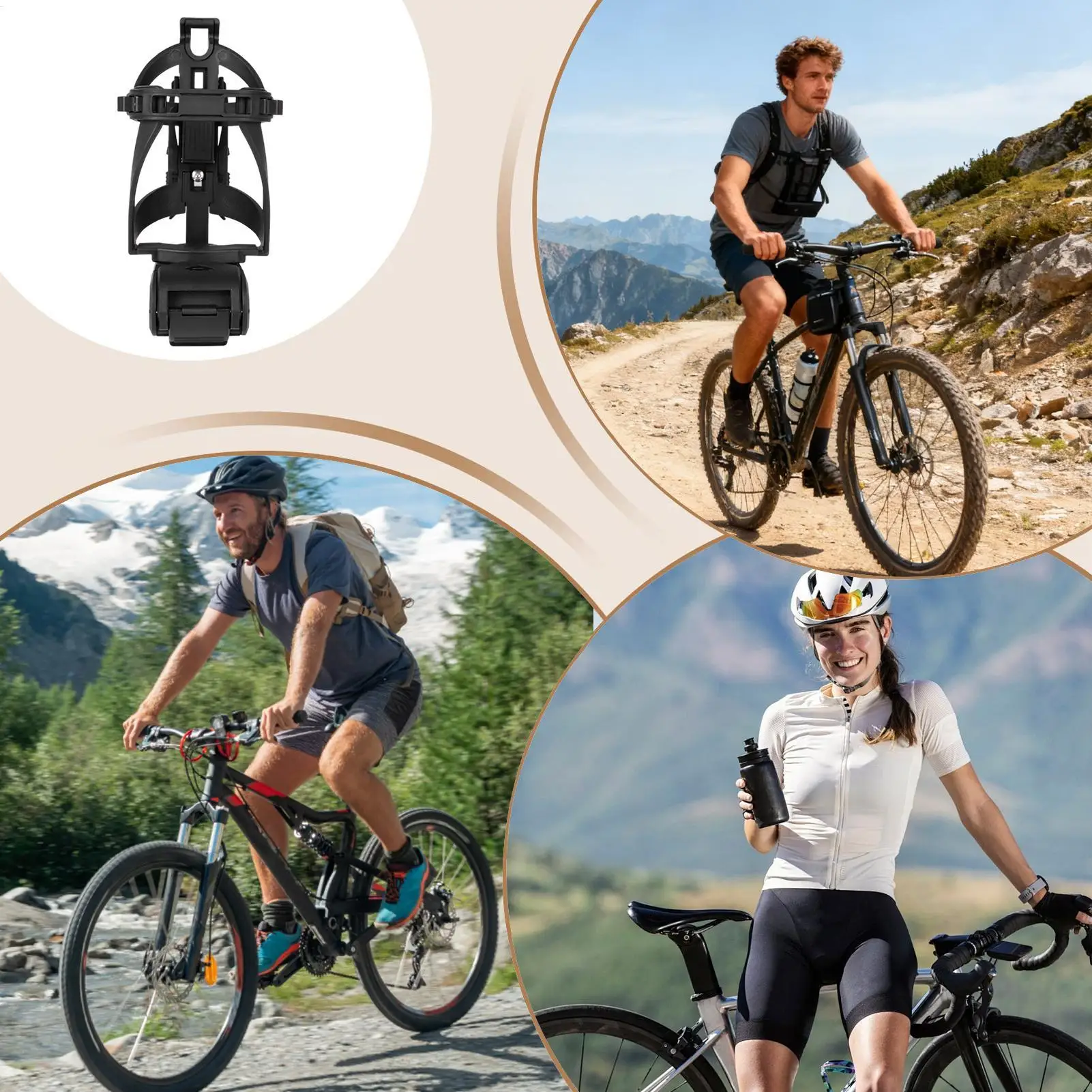 

Bike Bottle Holder With Pry Bar Detachable Tool Box Bike Drink Holder Water Bottle Cage For Road Mountain Cycling Outdoor Men