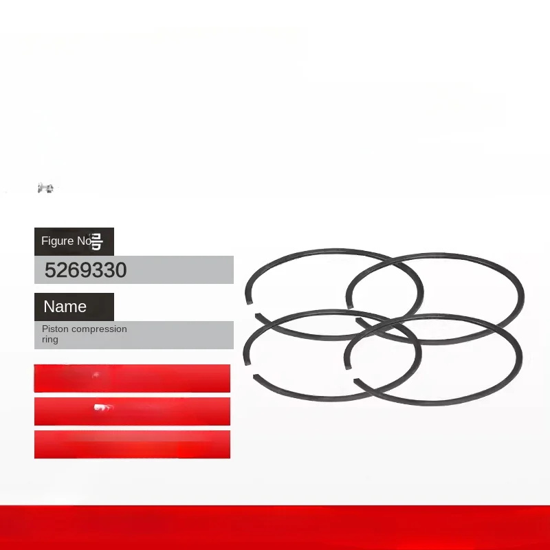 Auto Genuine Parts Engine ISF2.8 Piston Compression Ring 5269330 4 pcs/group