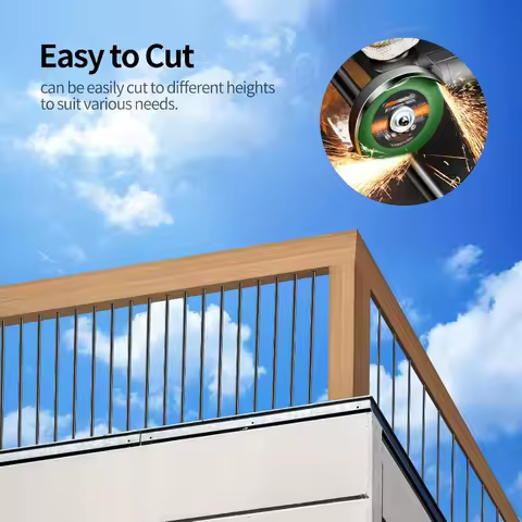 101 Pack Deck Balusters 36" x 3/4" Black Round Aluminum Balusters, Round Black Deck Railing Stair Porch Staircase Spindles Indoo
