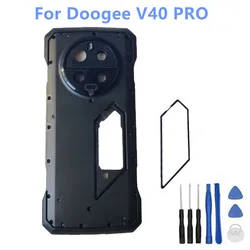 New Original For Doogee V40 PRO Phone Back Battery Cover Case Housings Frame +Back Watch Decoration Frame Replacement