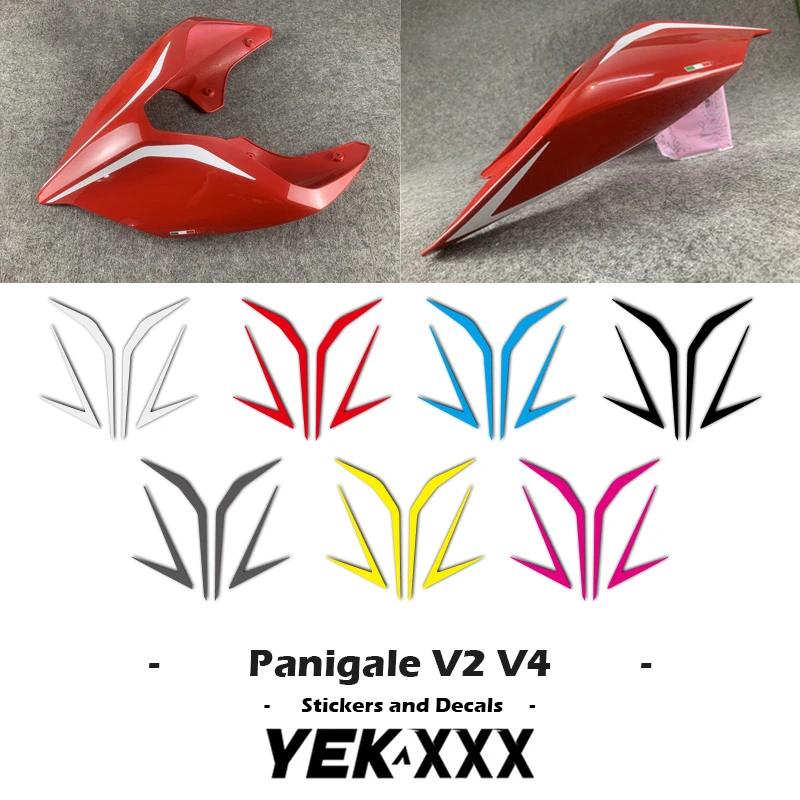 

For Ducati Panigale Streetfighter V4 V2 V4R V4S V4SP Fairing Shell Rear Tail Sticker Decal Lines Reflective Metal