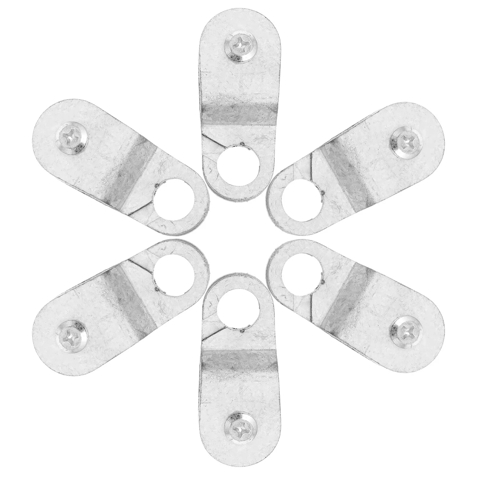 6Pcs Heavy-Duty Iron Pulley Single Block Cable Pulley Wheel for Agricultural Greenhouse Ceiling Mount Bearing Smooth Operation