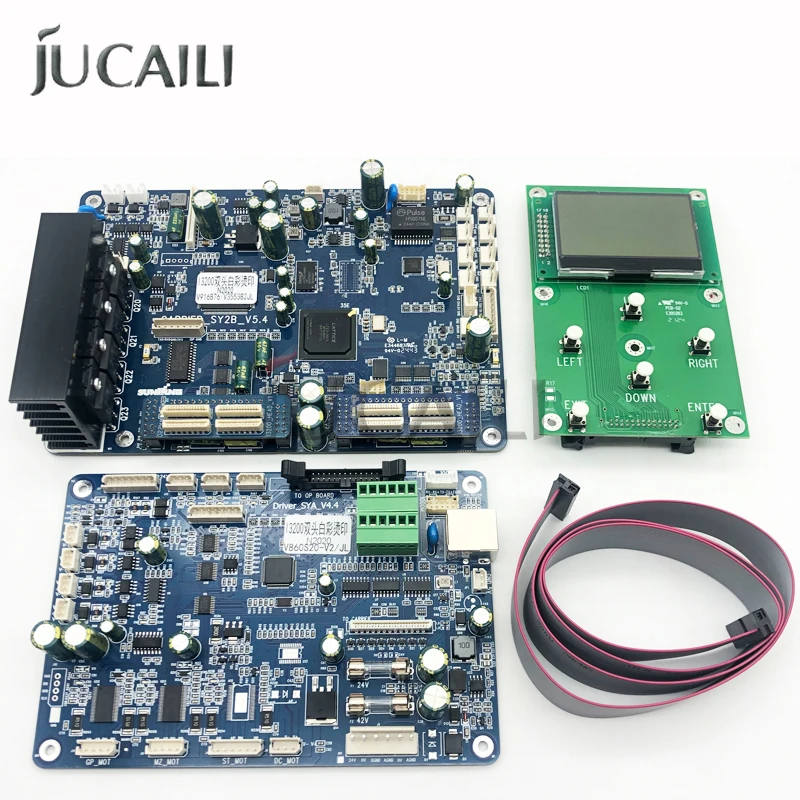 JUCAILI JL Version Senyang i3200 Double Head Board Kit 6-Button Keypad for 60cm DTF Printer i3200 Printhead Control Board Set