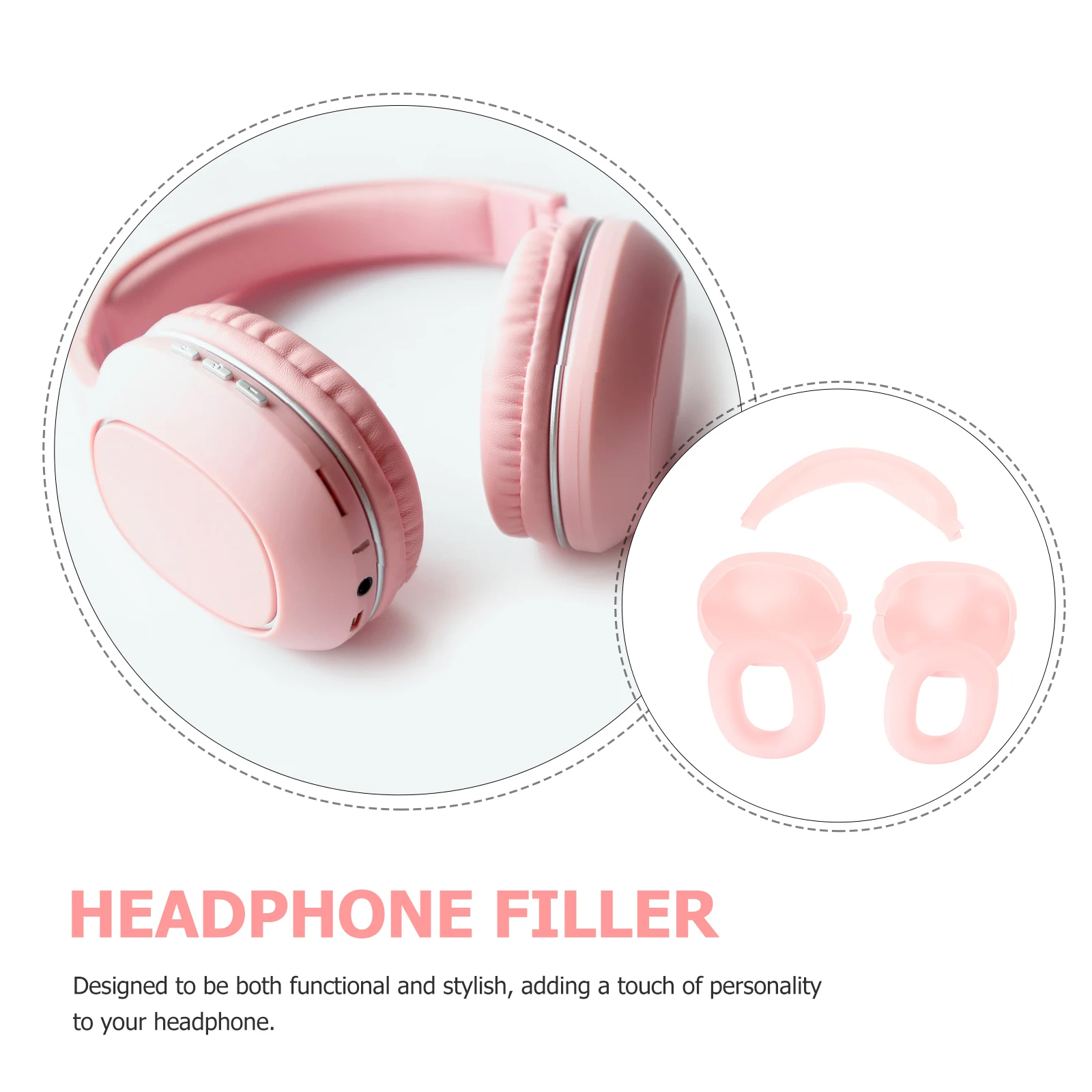 

1 Set Tpu Protective Earphone Case Scratch Drop Resistant Wireless Cover Comfortable Headband Cushion Compatible With Airpods