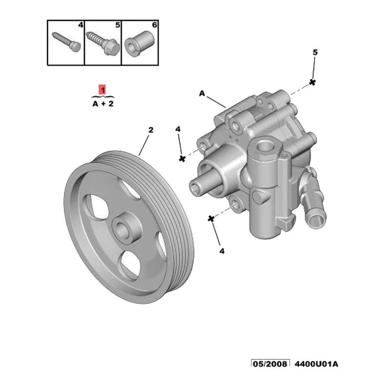 Bomba de dirección asistida de Metal, 4007RZ, 4007ZR, para Peugeot 206, 207, 307, 407, Citroen C4, Coupe, C4I, C5II, 2004-2013, 9682351680