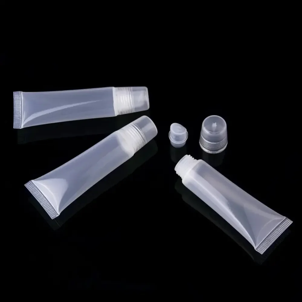 30PCS 5/10/15ML Empty Lip Gloss Balm Tubes Refillable Empty Clear Cosmetic Soft Tube DIY Lip Gloss Squeeze Cosmetics Containers