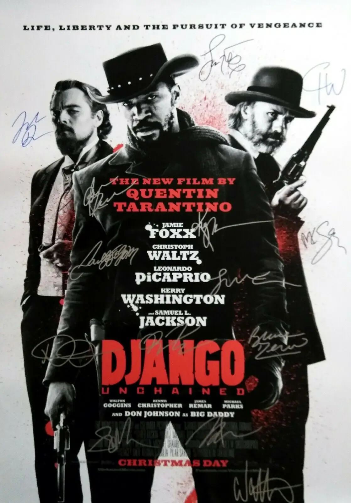 

DJANGO UNCHAINED MOVIE Signed Photo Art Film Print Silk Poster for Your Home Wall Decor 24x36inch