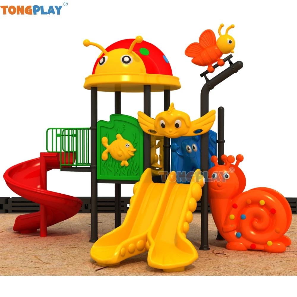 Hot Sale Kindergarten children plastic slide Kids Outdoor Playground China kids play