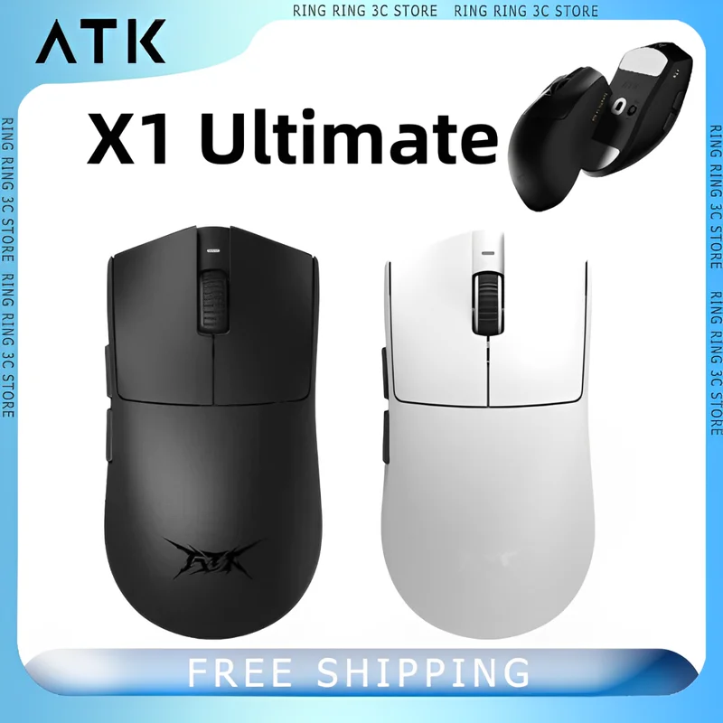 

Atk Blazing Sky X1 Ultimate Wireless Mouse Dual Mode Lightweight Gaming Mouse 8k Paw3950 Ultra Ergonomics Mice Pc Accessories