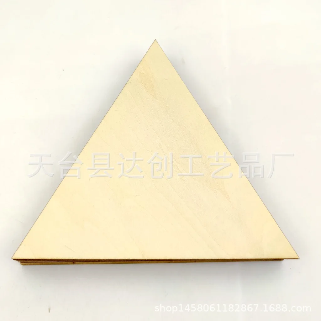 

Log triangular wood chips, linden boards, creative model assembly wood chips DIY creative handmade painting wood chips