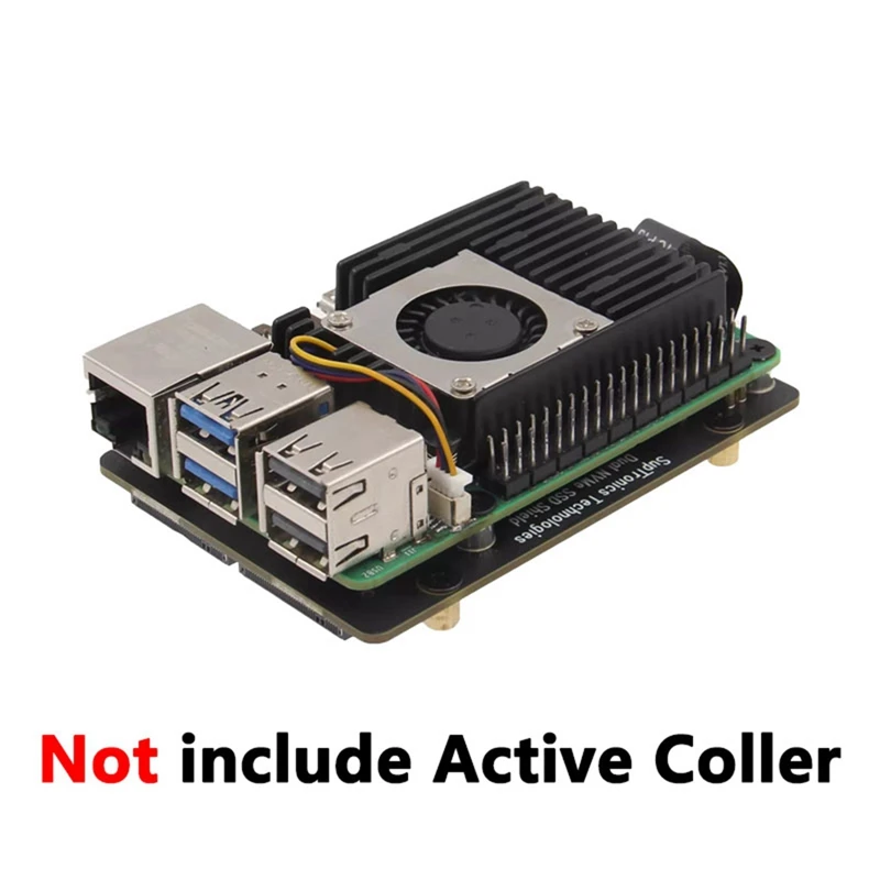 X1005 듀얼 NVME SSD 쉴드 Pcle에서 M.2 듀얼 SSD, 라즈베리 파이 5, Hailo-8 AI 가속기 지원