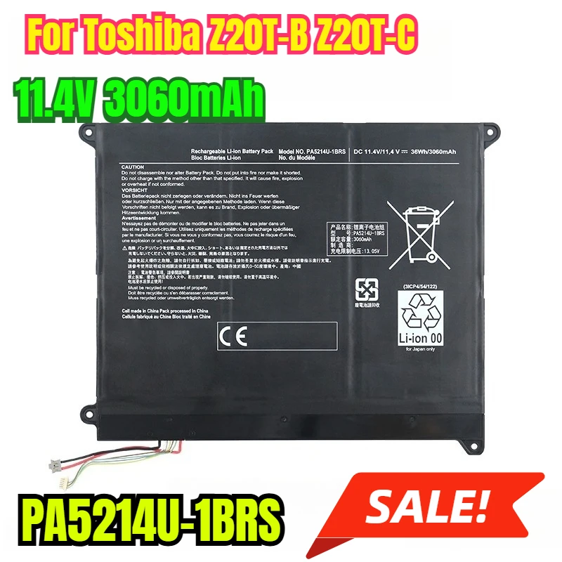

11.4V 3060mAh Laptop Battery for Toshiba Z20T-B Z20T-C PA5214U-1BRS