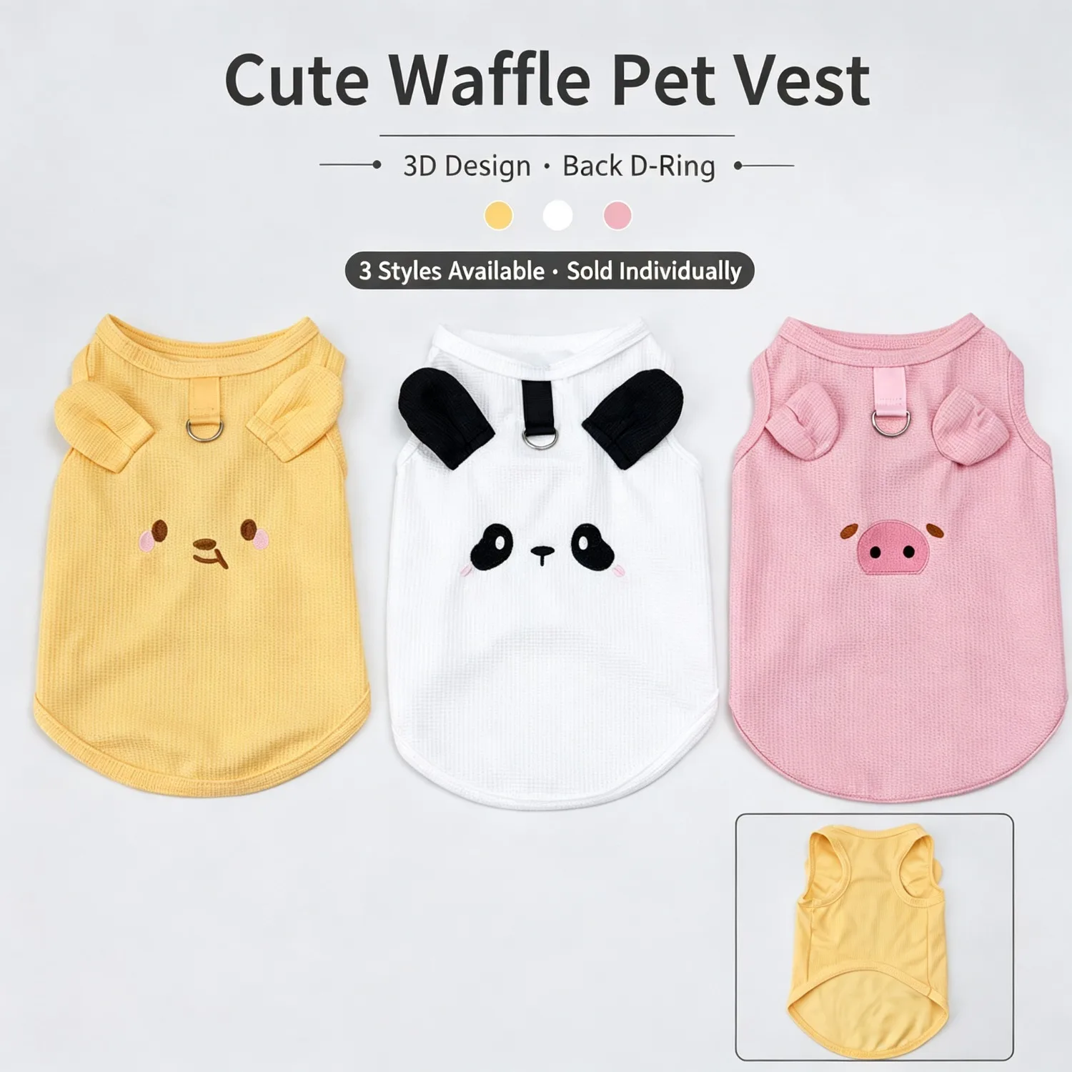 Dog Clothes for Small Dogs Thin Cute Dog Vest Puppy Clothes Breathable Chihuahua Clothes Cat Vest Teddy Bulldog Pet Supplies