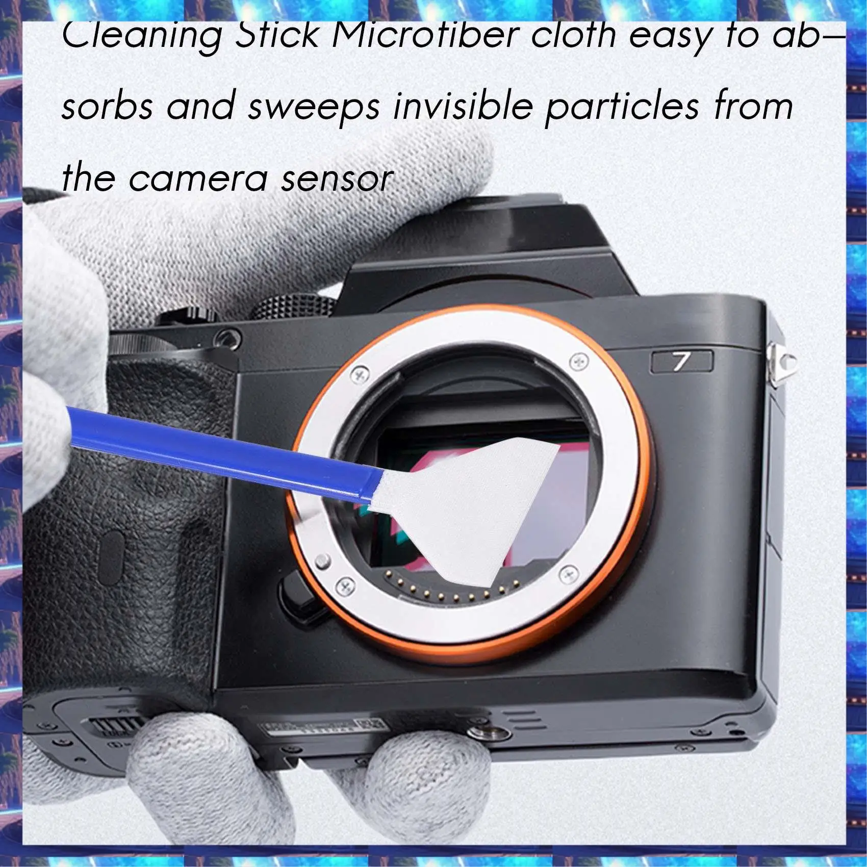 

2025 20 Pieces DSLR Or SLR Digital Camera Sensorc Cleaning Stick For Full Frame Sensor CMOS 24 Mm Wide Cleaning Swabs,20 Pieces