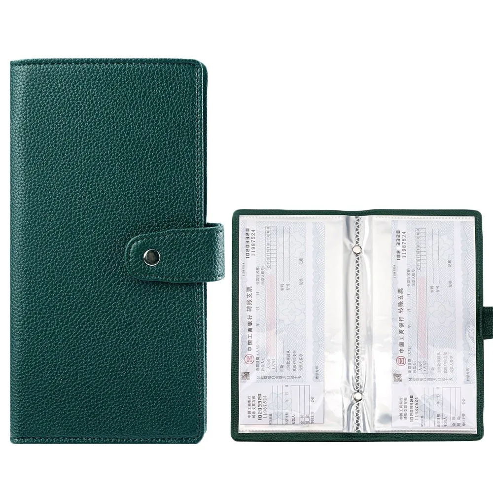 

Save Money Envelopes Money Saving Challenge Large Capacity PU Bank Deposit Folder Waterproof Portable Savings Challenges Book
