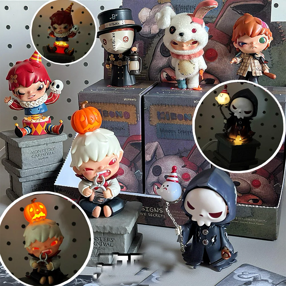 

Hirono Monsters Carnival Series слепая коробка игрушка Хироно фигурка Mystery Box коллекционная модель декора комнаты подарок-сюрприз на Хэллоуин